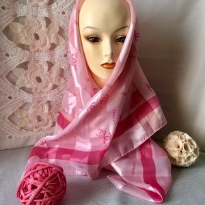 ✨🌸Gorgeous PINK Chanel Printed Scarf/Wrap Large